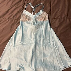 Secret Treasures Light Blue Lace Chemise